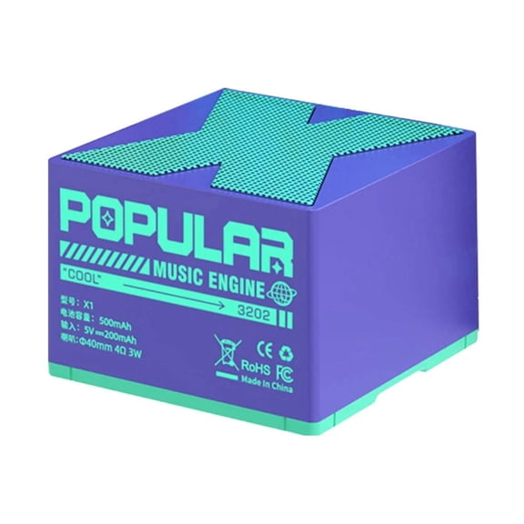 Wireless Bluetooth 5.0 Speakers Mini Audio Speaker USB Rechargeable HIFI Sound Box Player Speaker for Laptop PC Blue,1 x Wireless Bluetooth 5.0 Speaker,Blue