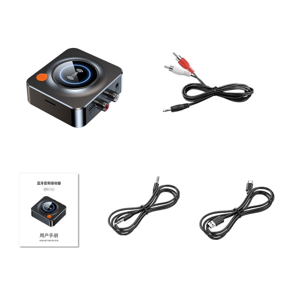Wireless Bluetooth 5.1 Audio Transmitter Receiver 2-in-1 Adapter with NFC Easy One-Touch Connection for Home Stereo Car Streaming Music Sound Systems