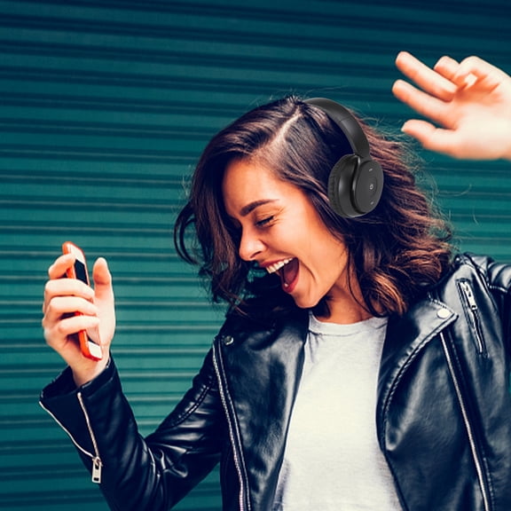 Wireless Bluetooth 5.1 Headphones, Over-Ear Gaming Headset with HD Voice, Noise Cancelling Mic, 40mm Stereo Sound, Foldable Design - 8H Playtime (Blue/Red/Black/Gray)