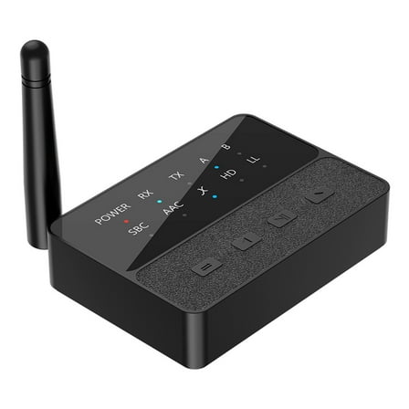 Wireless Bluetooth 5.3 Audio Adapter - 2-in-1 Receiver/Transmitter with aptX HD/LL, AUX/RCA Output for TV/Speakers/PC