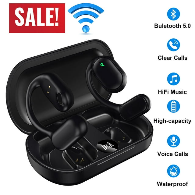 JAHY2TECH Wireless Bluetooth 5.3 Bone Conduction Headphone Skin, Retail Packaging