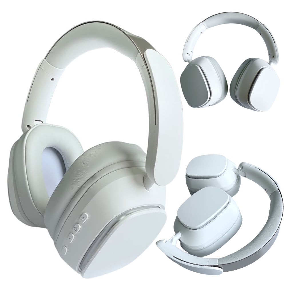Wireless Bluetooth 5.4 Over-Ear Headphones, Active Noise Canceling ANC, 400mAH Battery, Foldable, Built-in Mic, Soft Earpads, Adjustable for Gym, Work, Travel, iOS/Android