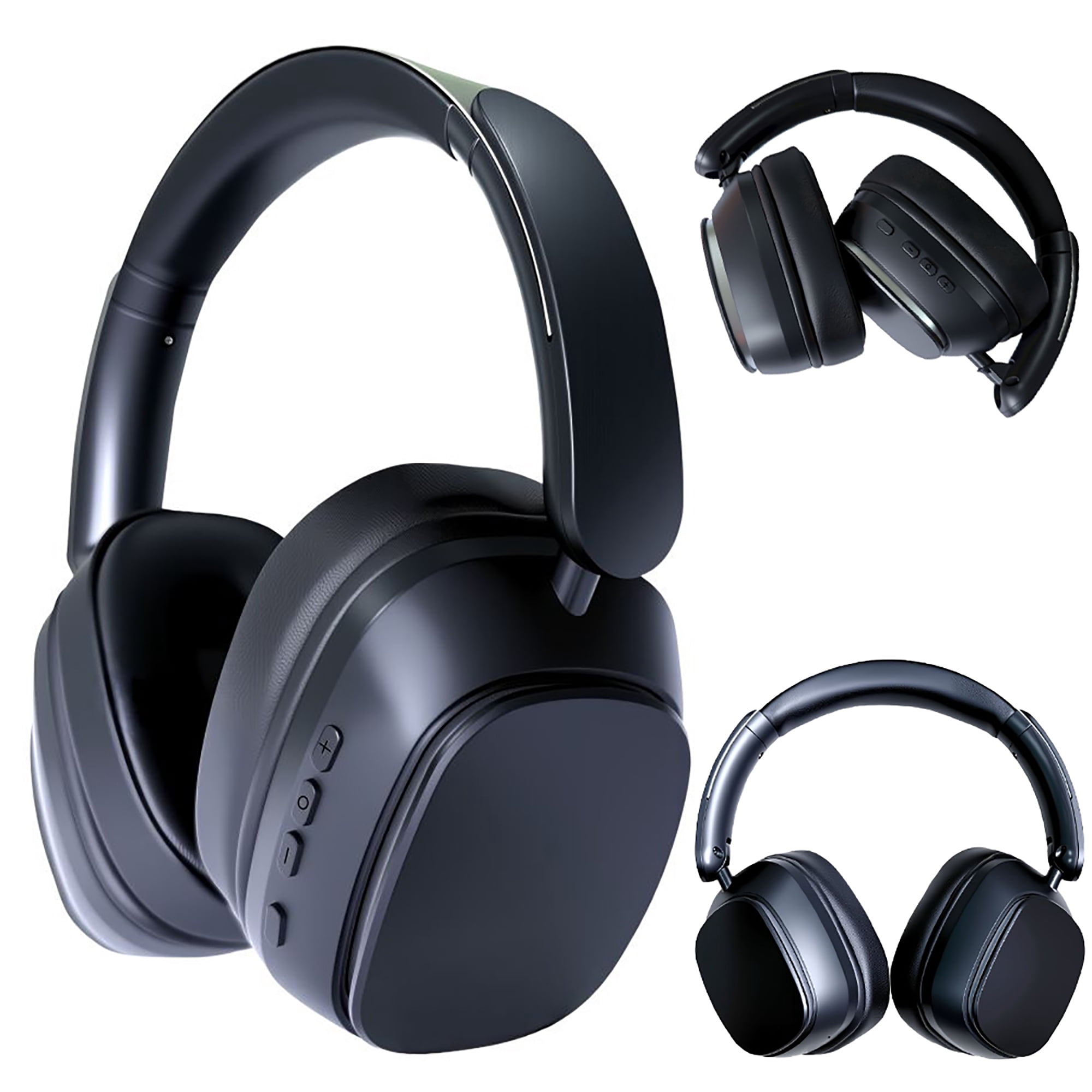Wireless Bluetooth 5.4 Over-Ear Headphones, Active Noise Canceling ANC, 400mAH Battery, Foldable, Built-in Mic, Soft Earpads, Adjustable for Gym, Work, Travel, iOS/Android
