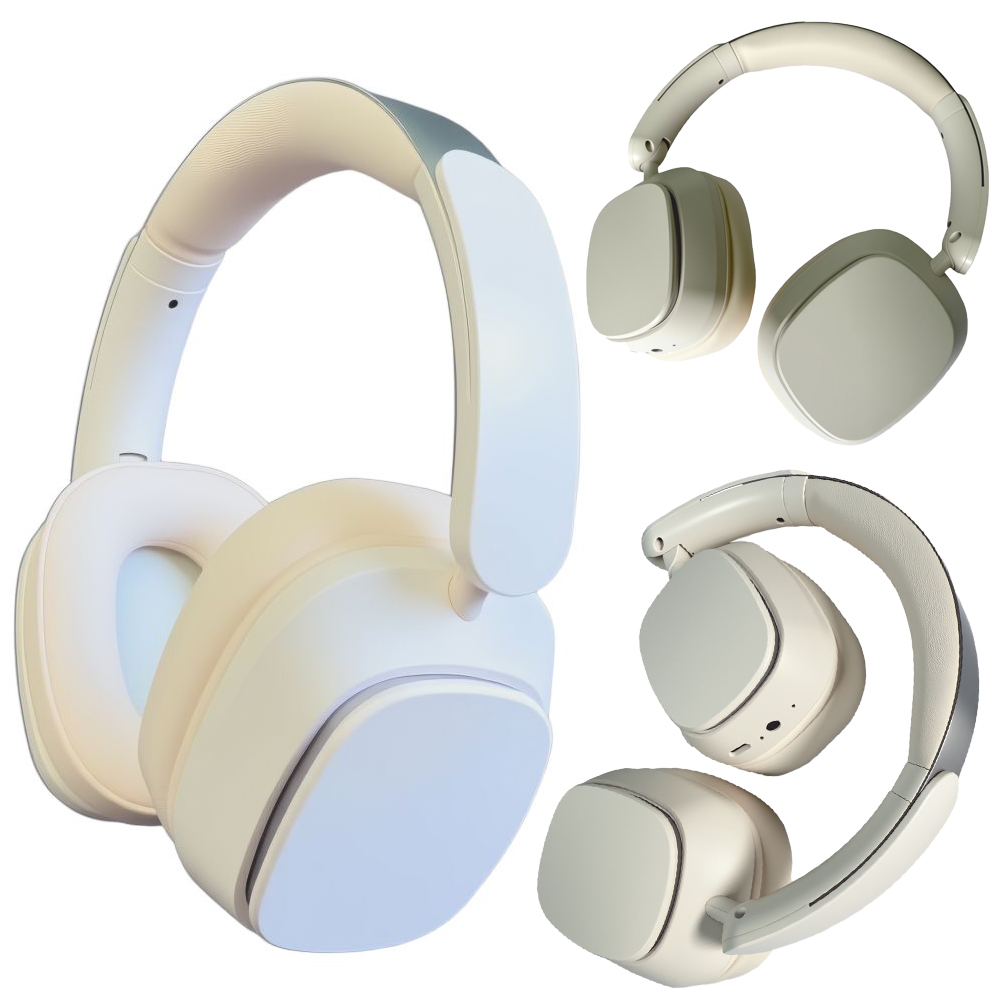 Wireless Bluetooth 5.4 Over-Ear Headphones, Active Noise Canceling ANC, 400mAH Battery, Foldable, Built-in Mic, Soft Earpads, Adjustable for Gym, Work, Travel, iOS/Android