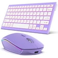 thumbnail image 1 of Wireless Bluetooth Aluminum Keyboard Multi-Device Rechargeable Illuminated Full Size Computer Backlight Keyboard Mouse Set, 1 of 9