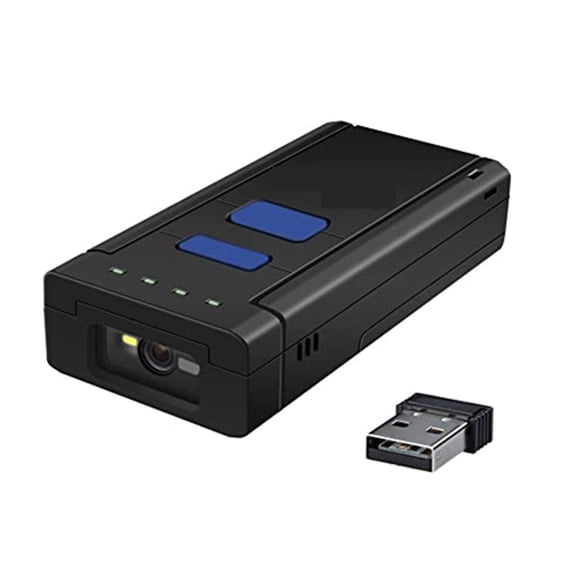 Wireless Bluetooth Barcode Scanner Mini Portable Reader Red Light Pocket Bar Code Gun ,Easy to Operate
