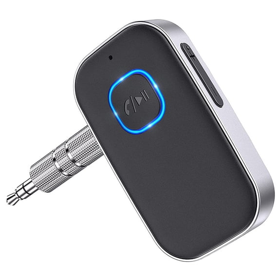 Wireless Bluetooth Car Receiver for Music Streaming, Auxiliary Audio Adapter with 3.5mm, Portable Audio Accessory