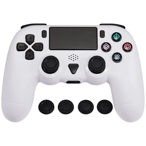 Wireless Bluetooth Controller Compatible For PlayStation 4 PS4 - White (DOBE)