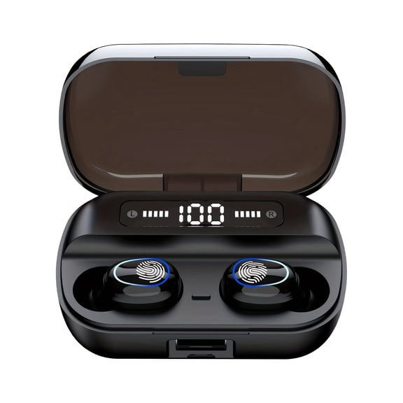 Wireless Bluetooth Earbuds 5.4 TWS HiFi Stereo Headphones, Touch Control, Digital Display, Built-in Mic HD Call, Large Battery, In-Ear Headset for Music & Cycling