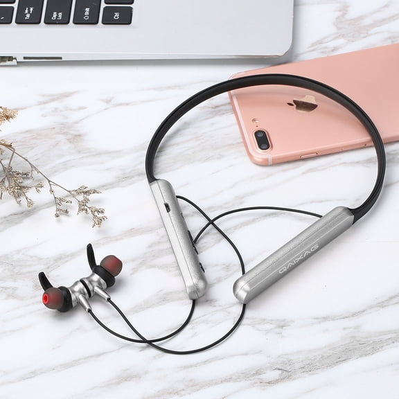 Wireless Bluetooth Earbuds, 75Hrs Playback, LED Display Charging Case, Ear Hooks, IPX7 Waterproof, Over-Ear Design for Sports, Running, Workout,Black