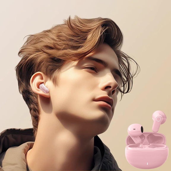 Wireless Bluetooth Earbuds,Half In Ear Earbuds,Short Stems Earbuds,Noise Reduction Earbuds,Great Sound Earbuds,Comfortable Earbuds,Touch Control Earbuds,48H Total Playtime,IP5 Waterproof Earbuds