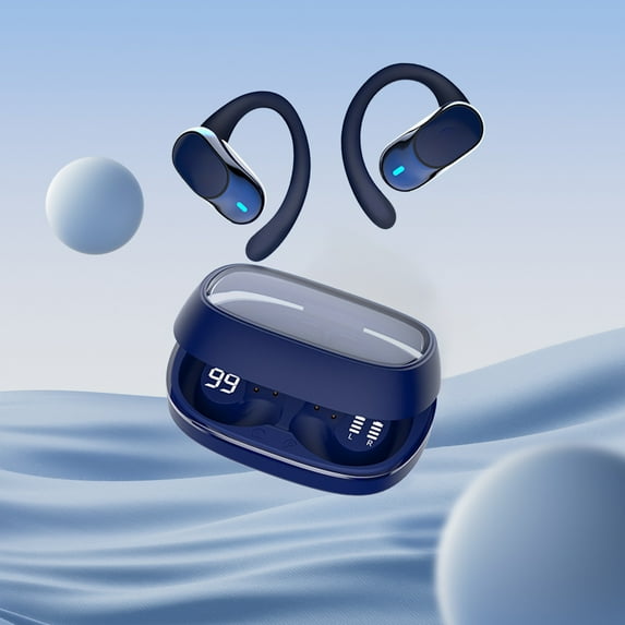 Wireless Bluetooth Earbuds, Hanging Ear Type Large Capacity Built-in Battery Low Latency True WirelessFor Type-C Fast Charging Sports 5.4 Bluetooth Headphones Earphones for School