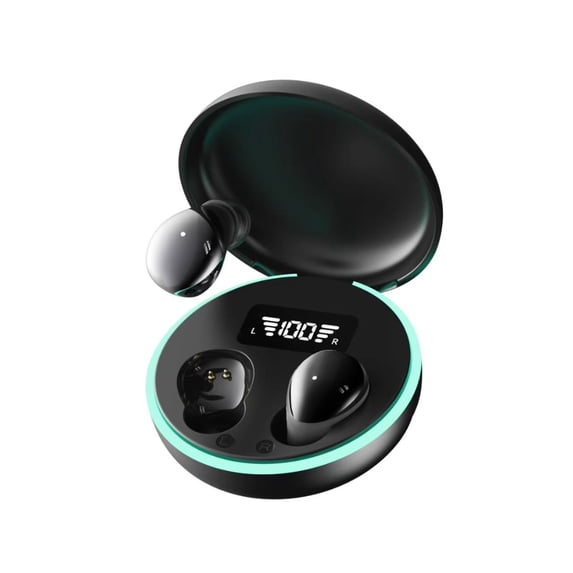 Wireless Bluetooth Earbuds In‑Ear Comfort Pain‑Free Mini Invisible Earphones with Digital Charging Case for All‑Night Wear Sleeping Earbuds