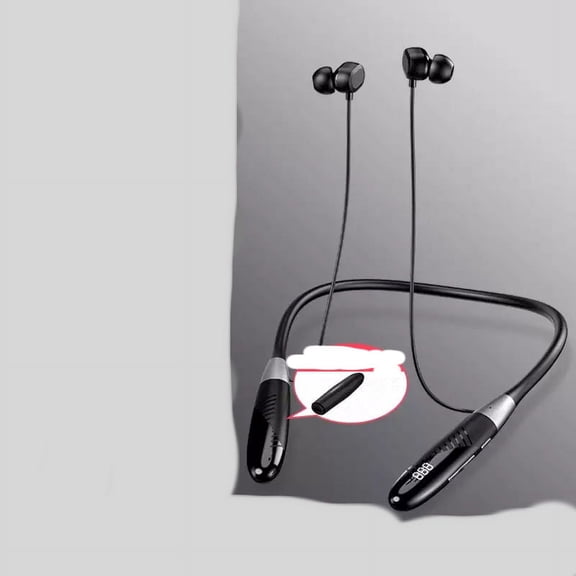 Wireless Bluetooth Earphone Neck Hanging Binaural Half