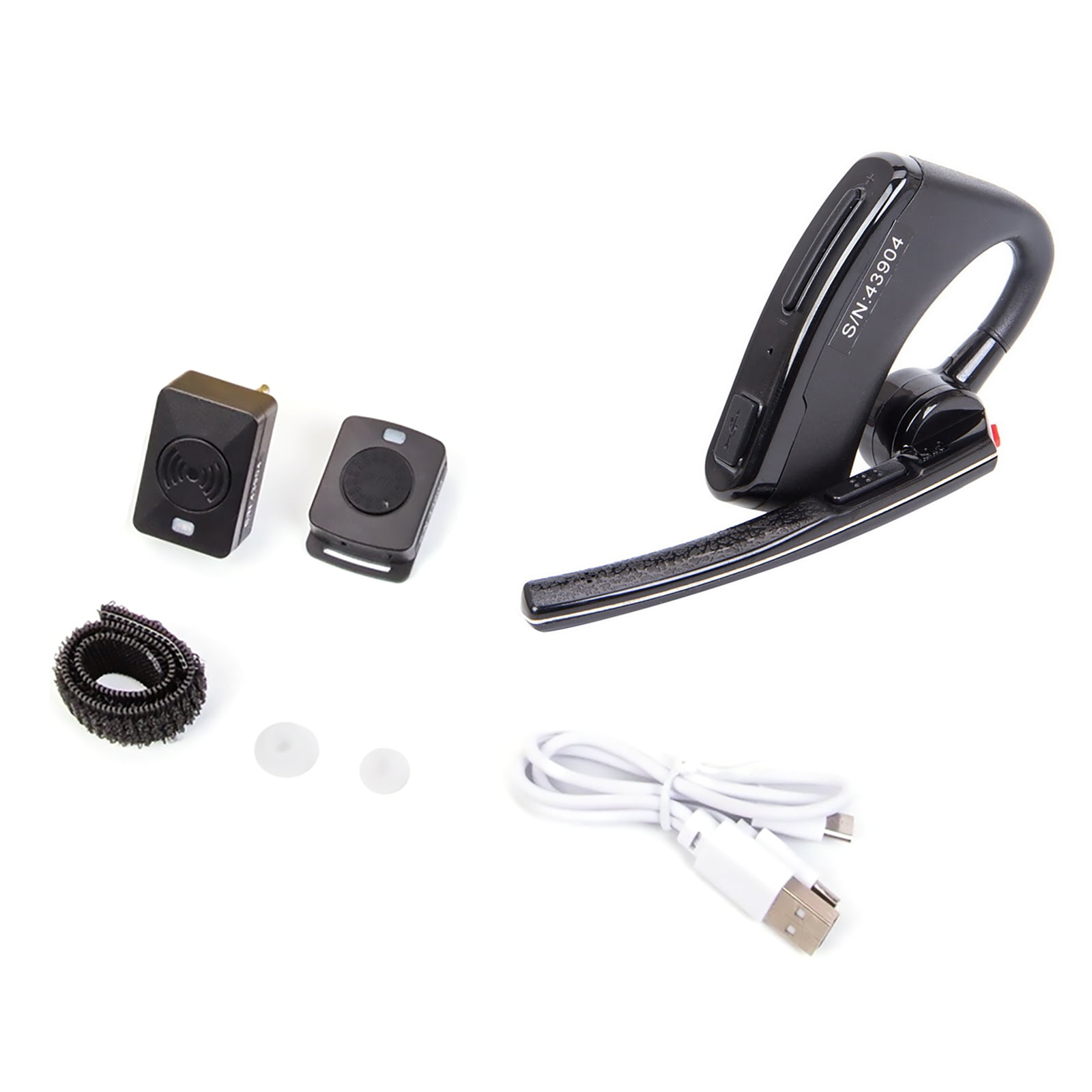 Wireless Bluetooth Earphone for Two Way Radios Hands-Free, Type-C USB Charger for Motorola Radios