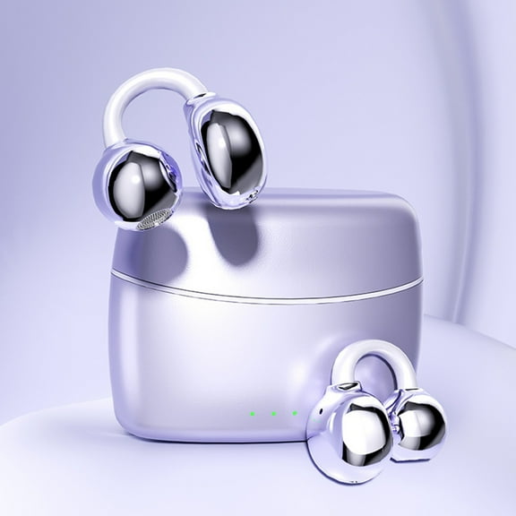 Wireless Bluetooth Earphones with Low Latency Comfortable Earclip Design Dual Microphone Noise Reduction for Uninterrupted Music and Calls Ideal for Fitness Travel and Daily Use