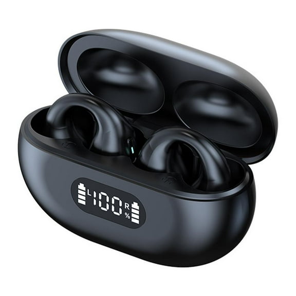 Wireless Bluetooth Earphones with Clip-On Style, HiFi Sound, Noise Reduction, and Qualcomm Bluetooth 5.3 for Sports and Fitness