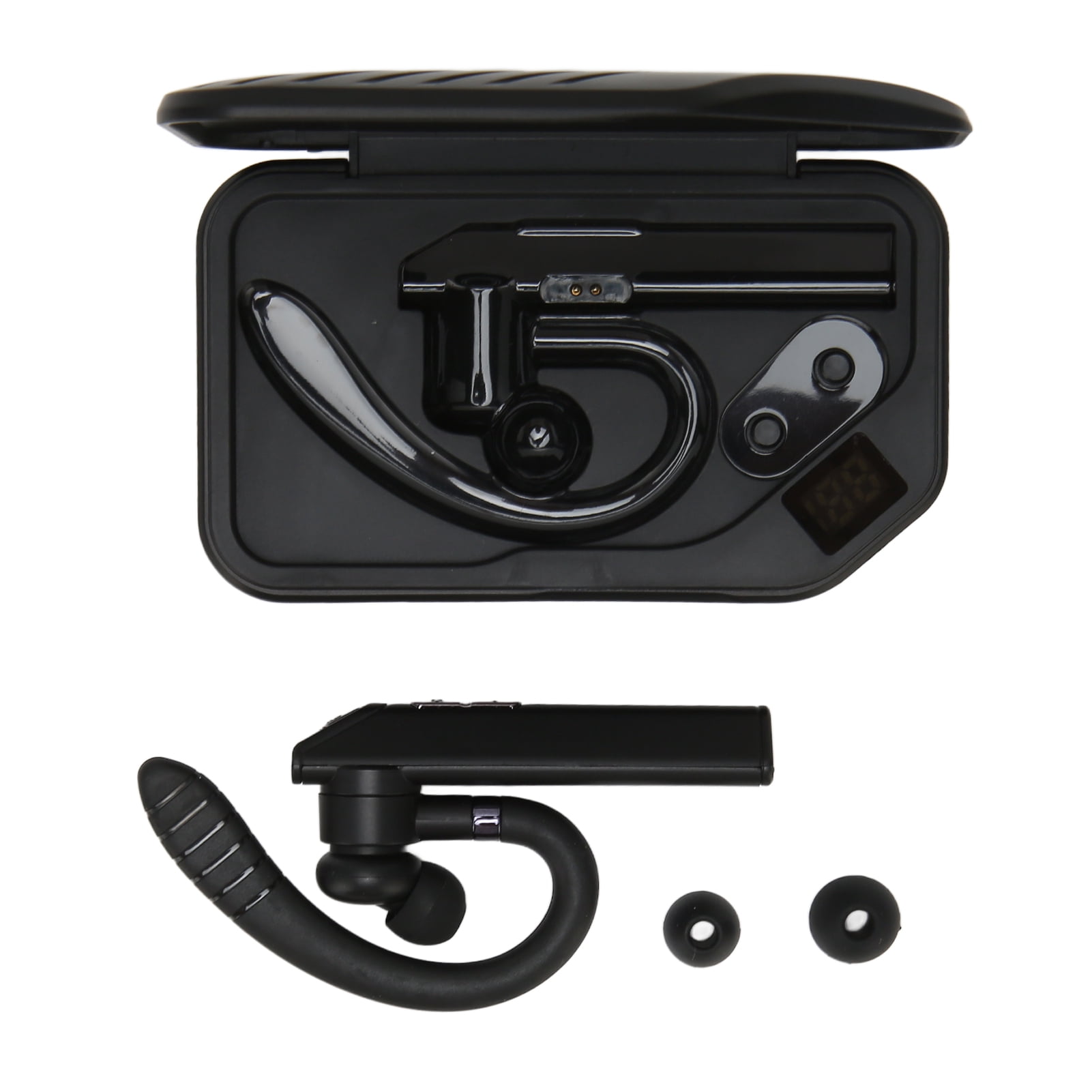 Wireless Bluetooth Earpiece Dual Microphone ENC Noise Reduction IPX7 Waterproof Hands Free Earphones for Business for Qualcomm 3020 (BT5.0)