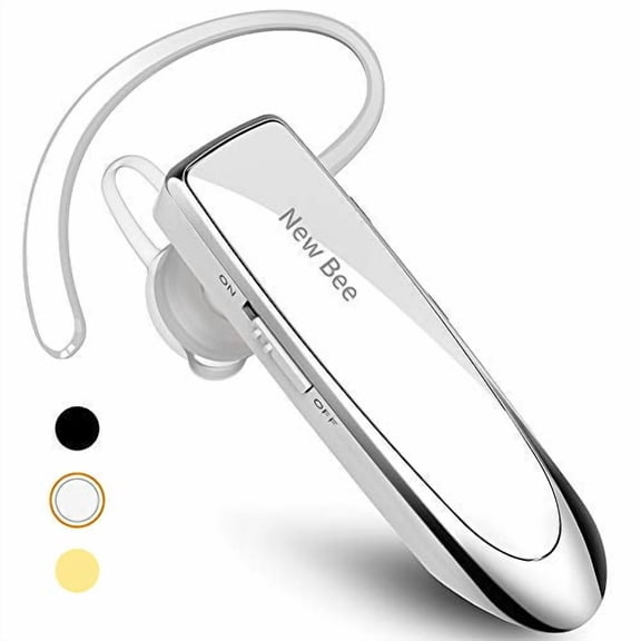 Wireless Bluetooth Earpieces, Built-in Microphone, 24 Hours Talking Time Cell Phone Headset for Android/iPhone/Laptop/iPad/PC