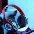thumbnail image 1 of Wireless Bluetooth Headphones-Colorful Lights,Large Battery Capacity,Foldable,Bluetooth Range,Stereo Surround,Built-in Microphone,Comfortable affixed Ears, 1 of 5