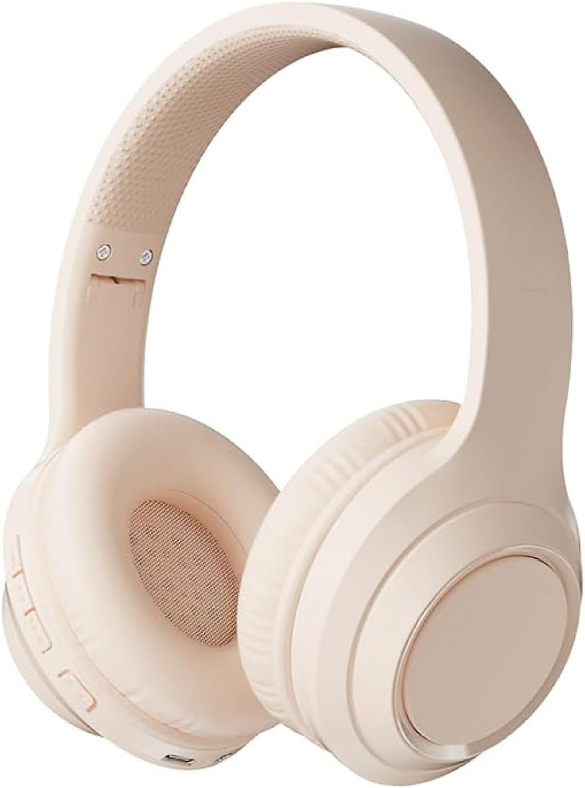 Wireless Bluetooth Headphones, Foldable Over-Ear Headset with Hi-Fi Stereo Sound, Built-in Mic for Gaming/Office/Online Class, Lightweight, 40-Hour Battery Life