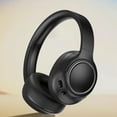 thumbnail image 1 of Wireless Bluetooth Headphones,Intelligent Noise Reduction, Built-in Microphone for iPhone, iPad, Low Latency,High Battery,Head Mounted Wired and Wireless Double Mode Foldable Soft Headband,Black, 1 of 6
