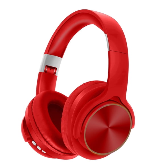 Wireless Bluetooth Headphones with LED Lights, Active Noise Cancelling Mic, Over-Ear Comfort, 30-Hour Battery, Foldable Design for Travel, Work, Gaming