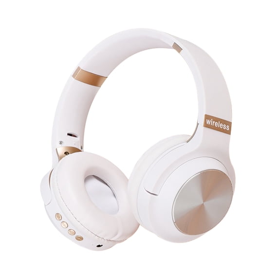 Wireless Bluetooth Headphones, Over-Ear with Noise Reduction and Foldable Design for Immersive Sound, Featuring FM Radio and TF Card Playback, Comfortable Fit for Work and Travel