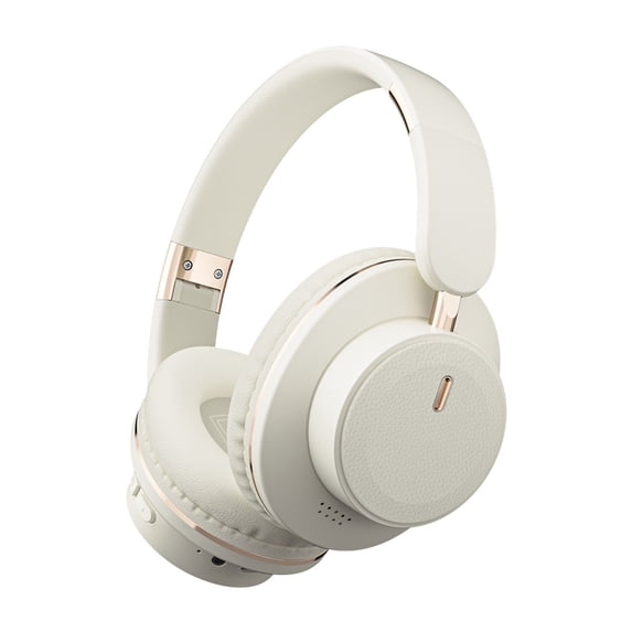 Wireless Bluetooth Headphones, Over Ear with Microphone, 24H Playtime, Foldable Design for Work, Gaming, Sports