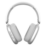 Twshouse Bluetooth Headphones over Ear Wireless, 48 Hours Listening Time with Microphone, Foldable Lightweight Design, HiFi Stereo Sound with Deep Bass, for Work, Travel, Sport Silver
