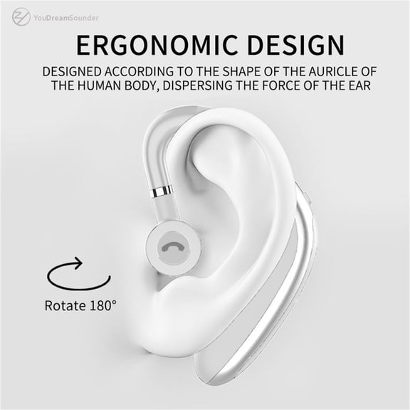 Wireless Bluetooth Headset 5.0 in Ear Wireless Car Driving Headset Handfr Ipx5, Bluetooth Headset