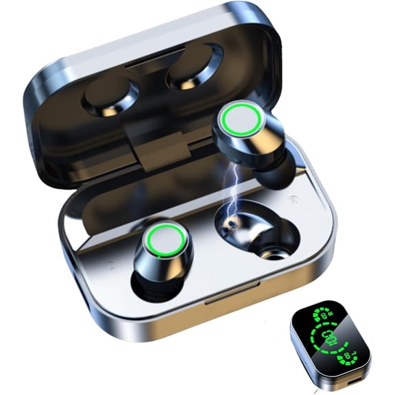 Wireless Bluetooth Headset, 5.4 Bluetooth in-Ear HiFi Stereo Headset, LED Power Display Waterproof Touch, mini Headset Noise Reduction Earbuds Suitable for Daily Sports, Travel and Calls,