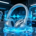 thumbnail image 1 of Wireless Bluetooth Headset 8D Surround Sound with Long Battery Life, Foldable Design, Bluetooth 5.3, Wired & Wireless Modes, Comfortable Fit, Noise-Free Call Gray, 1 of 6