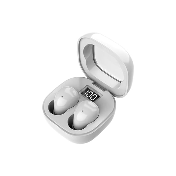 Wireless Bluetooth Headset Mini Ultra Small Sleep New Invisible Earbuds High Sound Quality Headphones Noise Reduction Earphones,WHITE