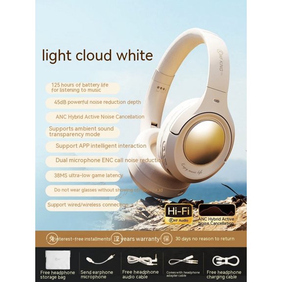 Wireless Bluetooth Headset With Long Battery Life