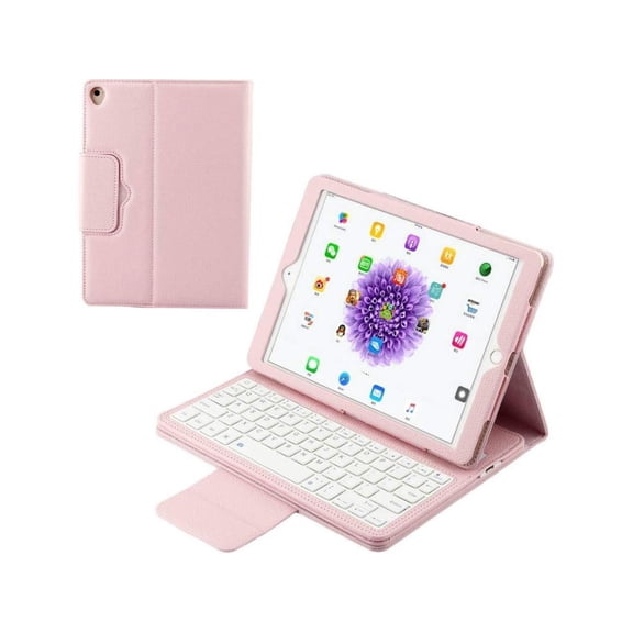 Wireless Bluetooth Keyboard Case for iPad 9.7 inch 2017 2018 6th 5th Gen, Air 2/Air, iPad Pro 9.7 Slim Shell Protective Stand Cover with Detachable Keyboard