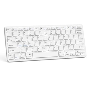 Wireless Bluetooth Keyboard Compatible with iPad 8th/9th/10th/11th Gen, iPad Air 11/13-inch, iPad Pro 11/12.9/13-inch & All Bluetooth Devices,White