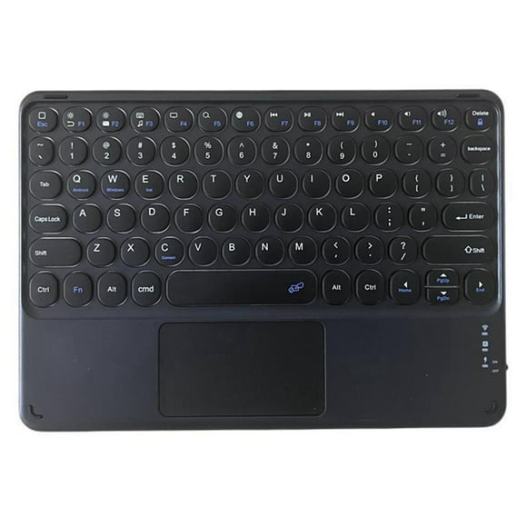 Wireless Bluetooth Keyboard Mini 78 Keys Gaming Office Rechargeable Keyboard Touchpad for Pad PC Tablet Black