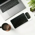 thumbnail image 1 of Wireless Bluetooth Keyboard and Mouse Kit - Magnetic Control, Rechargeable, Compact for Travel, Quiet Typing, Ideal for Mobile Devices and Tablets(Black), 1 of 8