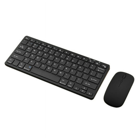Wireless Bluetooth Keyboard Mouse Three Mode Keyboard Rechargeable Keyboard Mouse Support Tablet Laptop Computer Black