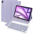 thumbnail image 1 of Wireless Bluetooth Keyboard Shockproof Smart Case with Pencil Holder for iPad Mini 5th 4th 3rd 2nd 1st Generation 7.9 inch Purple, 1 of 7