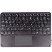 Wireless Bluetooth Keyboard with Touchpad for ipad, Portable Mini Small Universal Rechargeable 10 inch Ultra-Slim Wireless Keyboard for Tablet Smartphone PC Computer Laptop Windows Android iOS