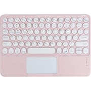 Wireless Bluetooth Keyboard with Touchpad for ipad, Portable Mini Small Universal Rechargeable 10 inch Ultra-Slim Wireless Keyboard for Tablet Smartphone PC Computer Laptop Windows Android iOS