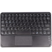 Wireless Bluetooth Keyboard with Touchpad for ipad, Portable Mini Small Universal Rechargeable 10 inch Ultra-Slim Wireless Keyboard for Tablet Smartphone PC Computer Laptop Windows Android iOS