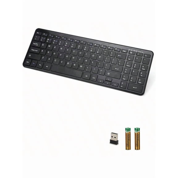 Wireless Bluetooth Keyboard Universal MultiDevice Keyboard With Number Pad And Media Hotkeys USB + Dual BT Connection Ergonomic Design Slim For Windows Computer/Laptop/Tabletgift