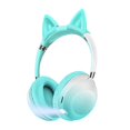 Wireless Bluetooth Kids Headphones Cat Ear Bluetooth Headphones With ...