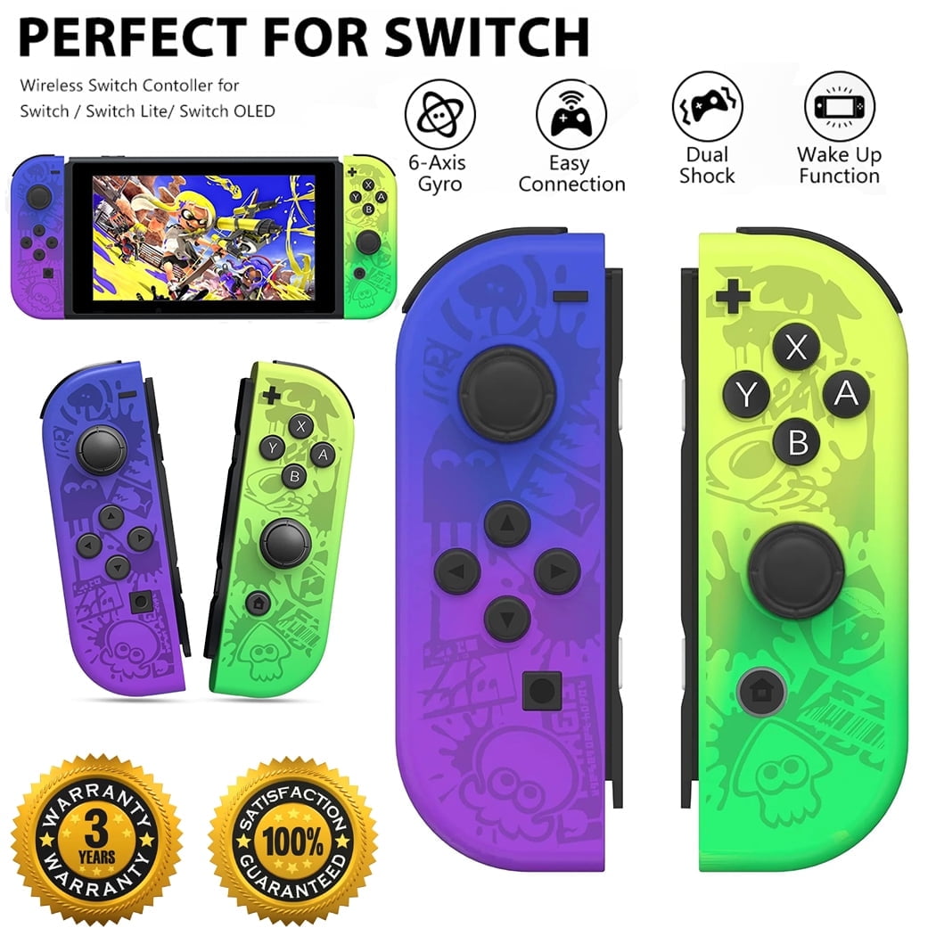 Left Right Controller Wireless Bluetooth Left & Right Controller For Nintendo Switch Joy-Con ...
