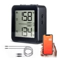 thumbnail image 1 of Wireless Bluetooth Meat Thermometer with Dual Probe for Grill Smoker BBQ Dual Timer Alarm, Smart APP Instant Cooking Thermometer for iOS, Android, 1 of 6