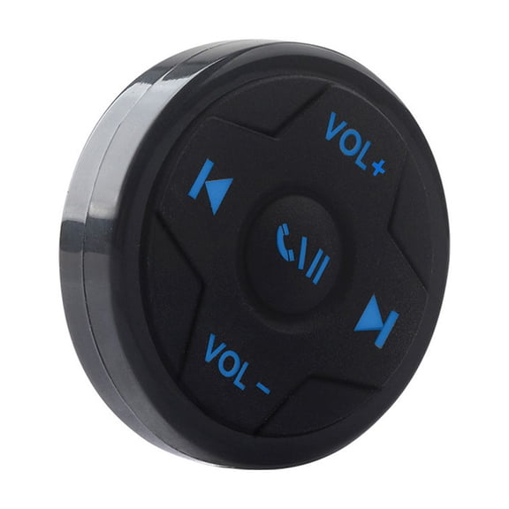 Wireless Bluetooth Media Button Controller Steering Wheel Control Remote for Audio Music Selfie Compatible with iOS Android