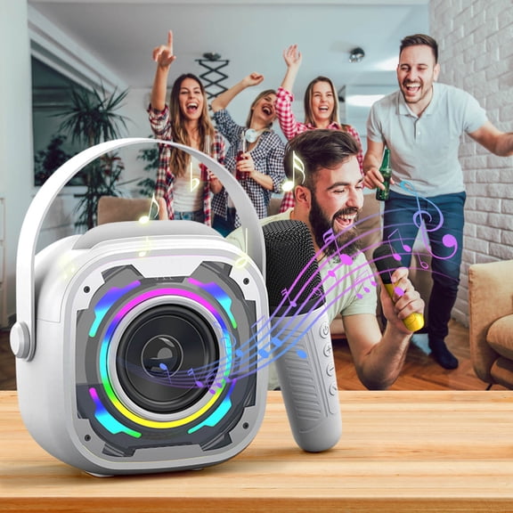 Wireless Bluetooth Microphone Speaker Integrated Song Outdoor Portable Desktop Small Subwoofer Sound